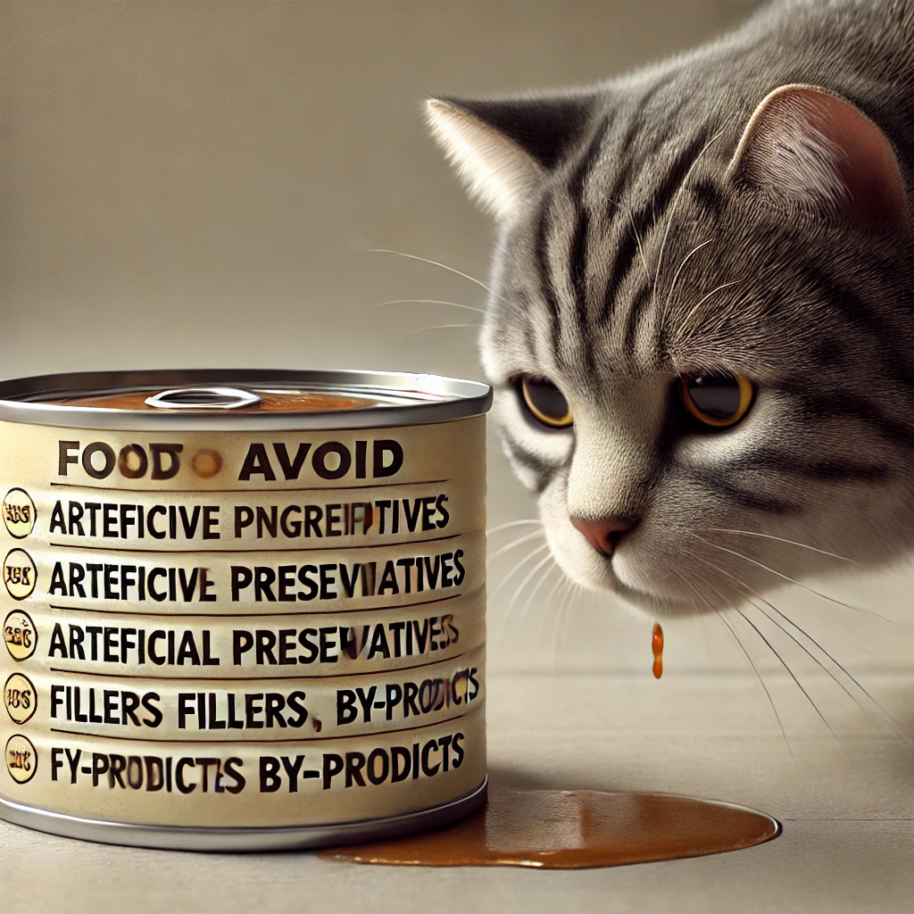 ingredients to avoid  in wet cat food