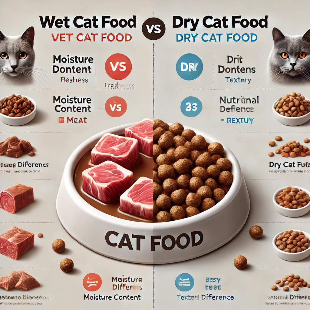 wet cat food vs dry cat food